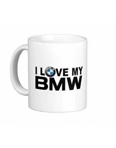 احب سيارتي BMW ، كوب سيراميك مطبوع من ع كيفي