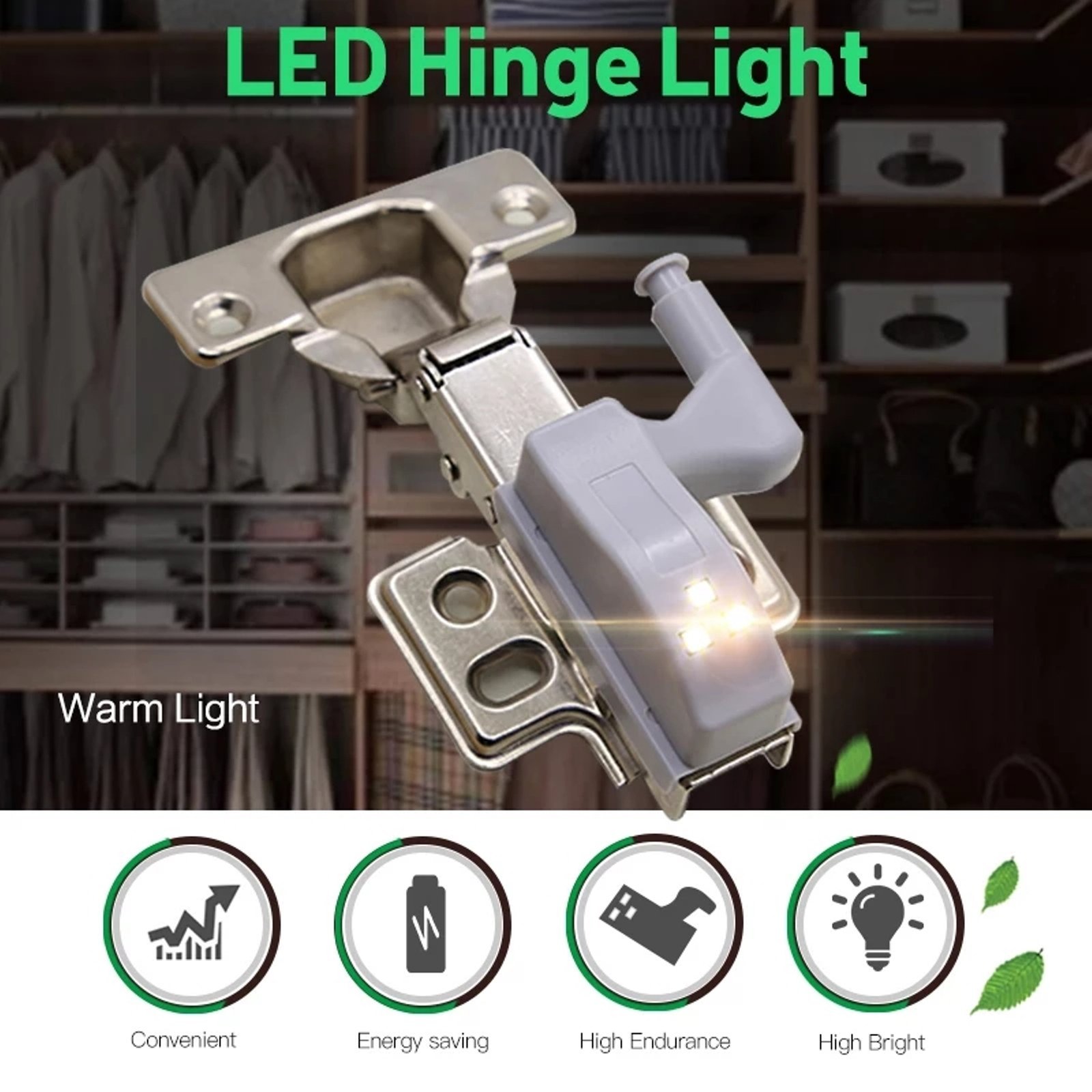 إضاءة لدولاب المطبخ أو الملابس LED