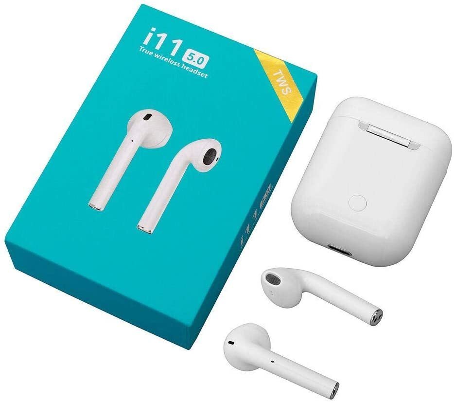 سماعة أذن داخلية لاسلكية تعمل بتقنية البلوتوث 5.0 / I11 TWS Double Wireless Bluetooth Earphones