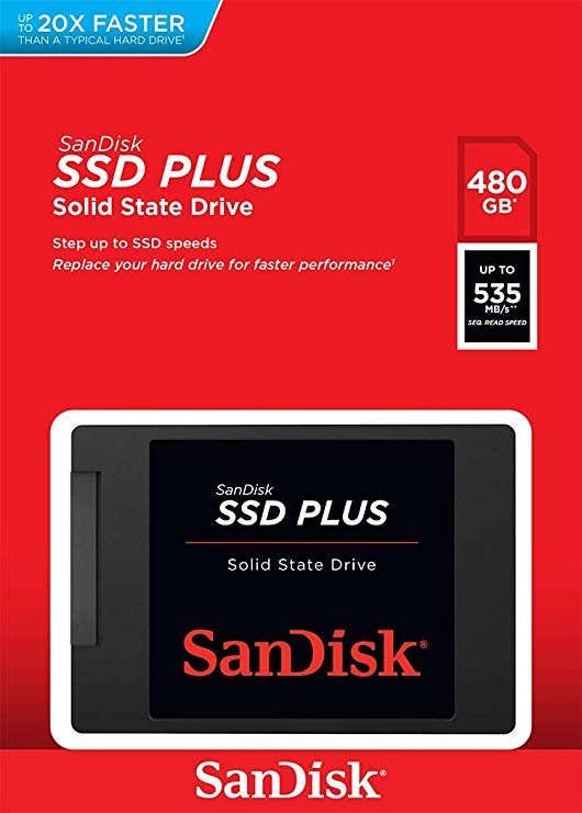 سانديسك محرك أقراص SSD بلس 480 غيغابايت