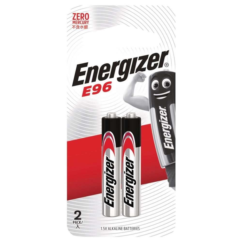 Energizer E96/AAAA Alkaline Batteries 2 Pack