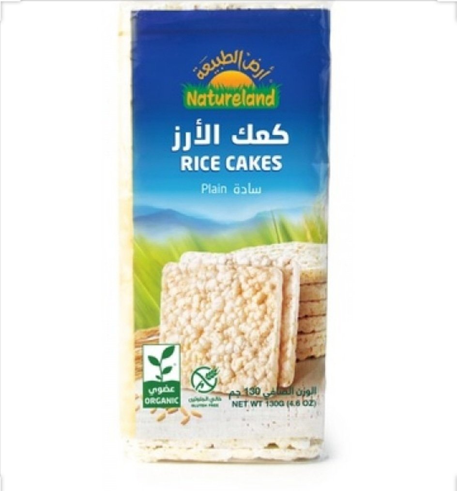 كعك الأرز العضوي؛ سادة