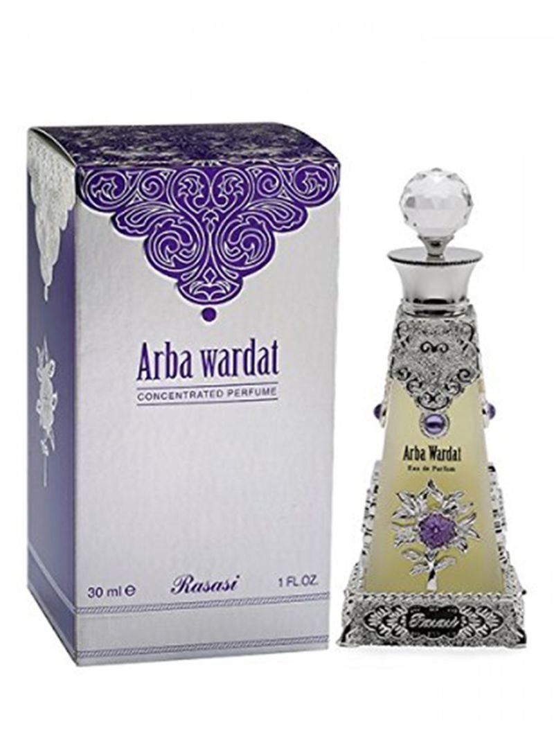 عطر أربع وردات زيت  مركز للجنسين   من  الرصاصي  30 ملل
