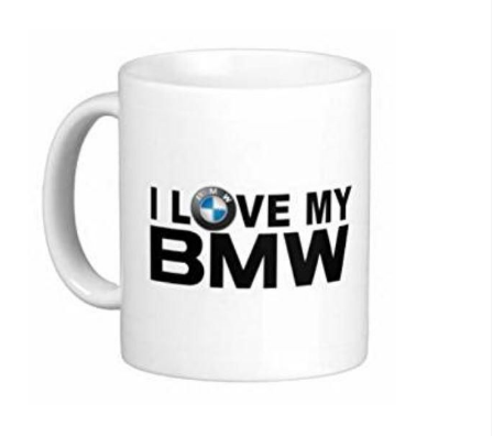 احب سيارتي BMW ، كوب سيراميك مطبوع من ع كيفي