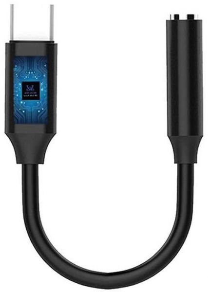 USB Type-C To 3.5mm Jack Connector Adaptor black
